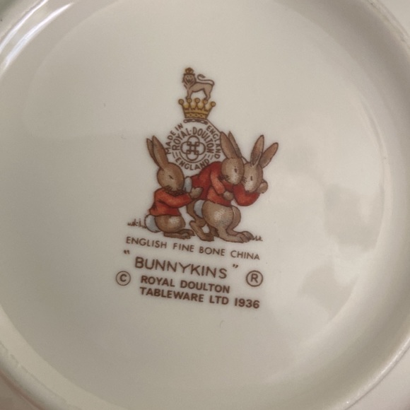Bunnykins plate and bowl set - Picture 8 of 8